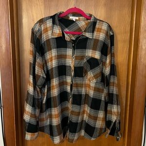 3X Plaid Flannel Shirt - Maurices; never worn, no tags